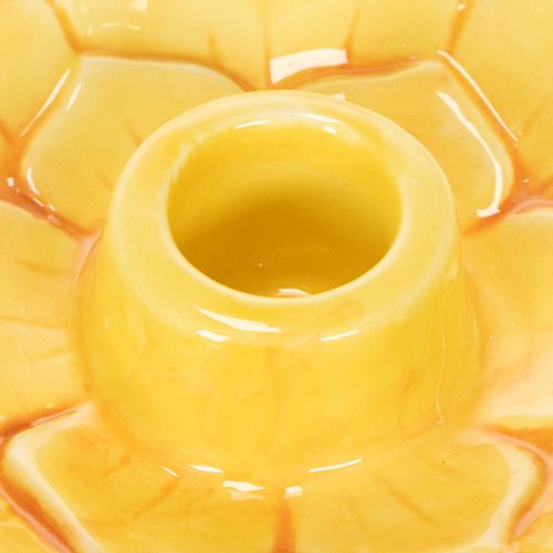 gjenstander Keramiske koniske lysestaker, dekorativ blomsterform for stilig borddekorasjon, 11 cm, 2 stk.