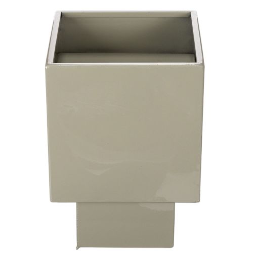 Grønn kubeplantekasse, 22 cm,