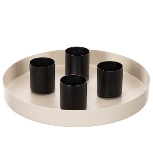 Magnetisk lysholder, matt finish, 4 cm, 4 stk. | Floristik24.no