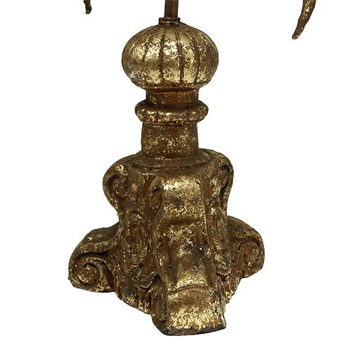 Floristik24 Lysestake med englevinger gull H42cm