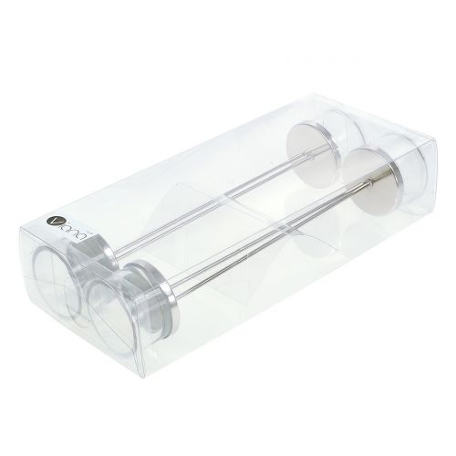 gjenstander Lysholder med glass på pinnen 4 stk