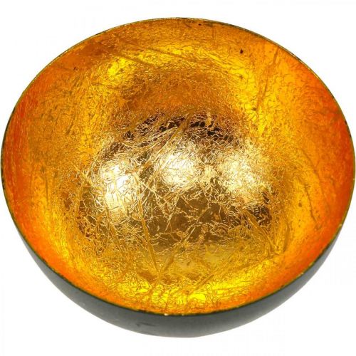 Floristik24 Bordpynt juleskål sort gull Ø10cm H5cm