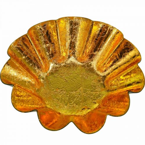 gjenstander Telysholder julepynt stekepanne sort gull Ø10cm