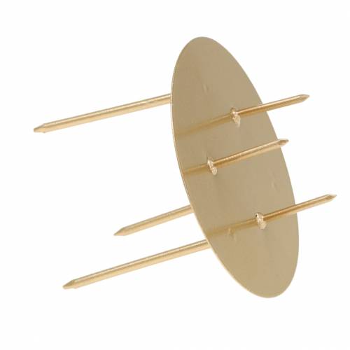 Floristik24 Plug-in lysestake gull Ø6,5cm 12 stk