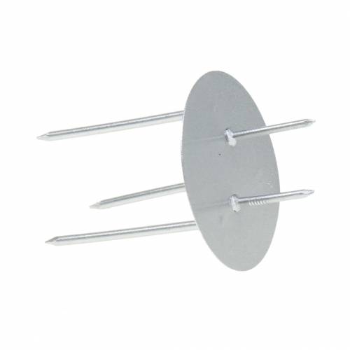 gjenstander Plug-in lysestake sølv Ø4,5cm 12 stk