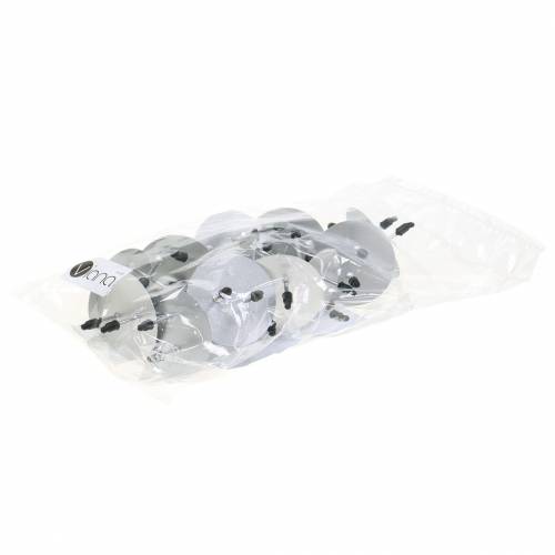 gjenstander Plug-in lysestake sølv Ø4,5cm 12 stk