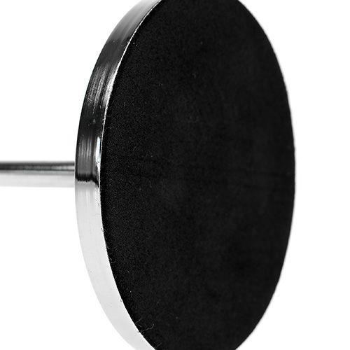 Floristik24 Lysestake for konisk lys sølv 30cm