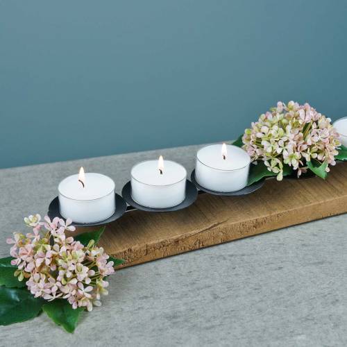 Floristik24 Lysholder teak natur 60cm