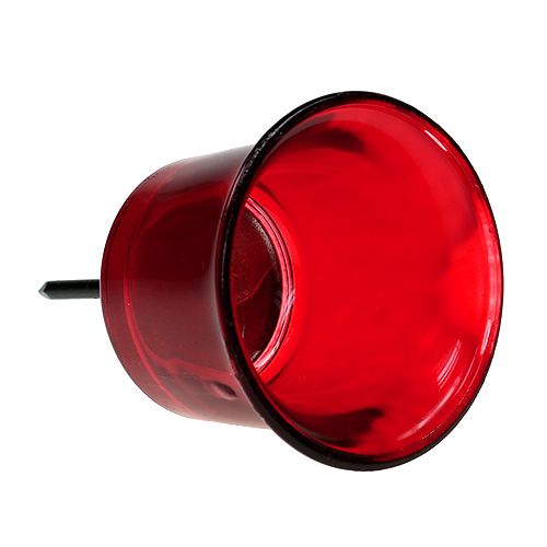 gjenstander Lysholder for telysglass rød Ø6cm L10cm
