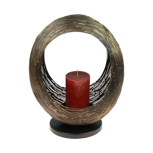 Floristik24 Lysestake dekorativ metallskulptur telysholder H33,5cm