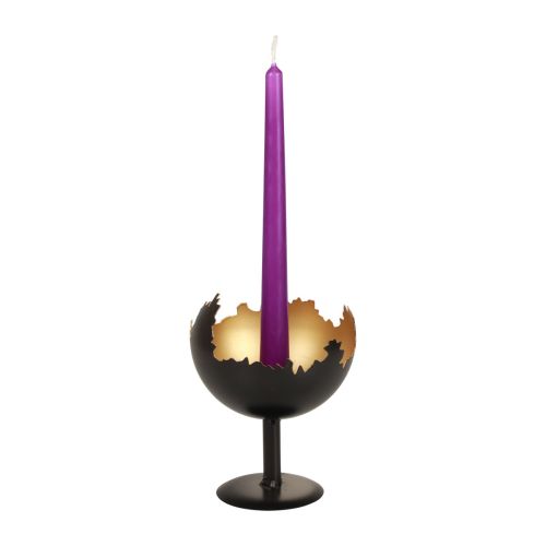 Floristik24 Borddekorasjon julelysestake metall 15,5cm Ø12cm