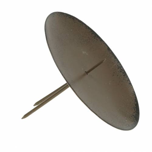 gjenstander Plug-in lysestake 8cm brun 4 stk