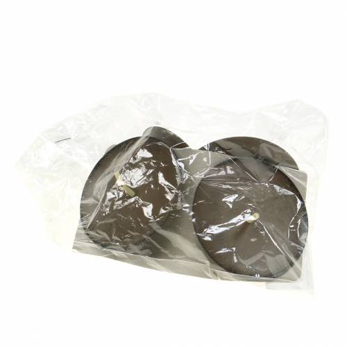 gjenstander Plug-in lysestake 8cm brun 4 stk