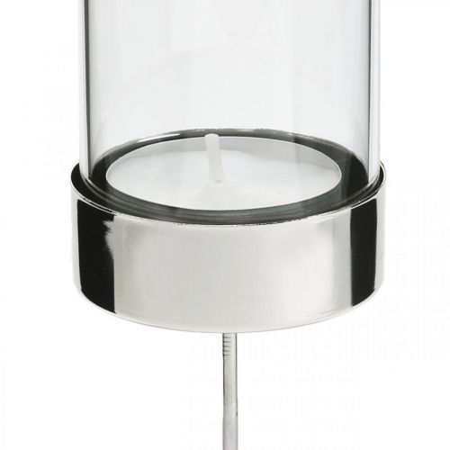 gjenstander Lysholder for plugging av metall/glass Ø5cm H14cm 4stk