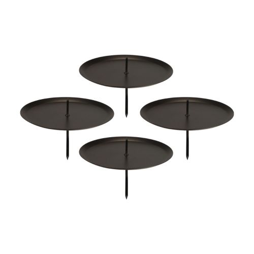 gjenstander Plug-in lysestake sort lysestake dor Ø8cm 4 stk