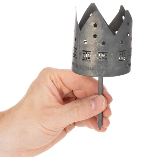 Telysholdere med pigg, husformede holdere for kuppellys, 6 cm, 2 stk. | Floristik24.no