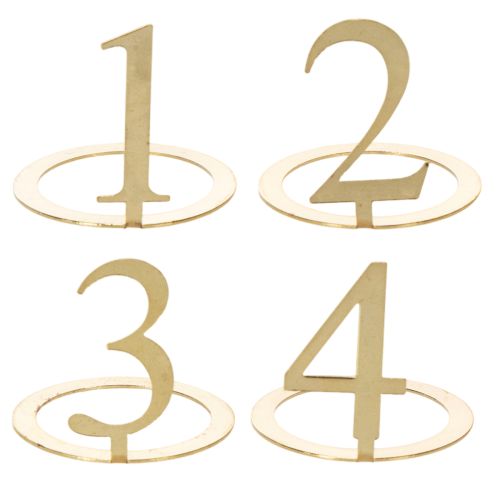 Lysring med konisk lysnummersett til adventskrans 3 cm 4 stk