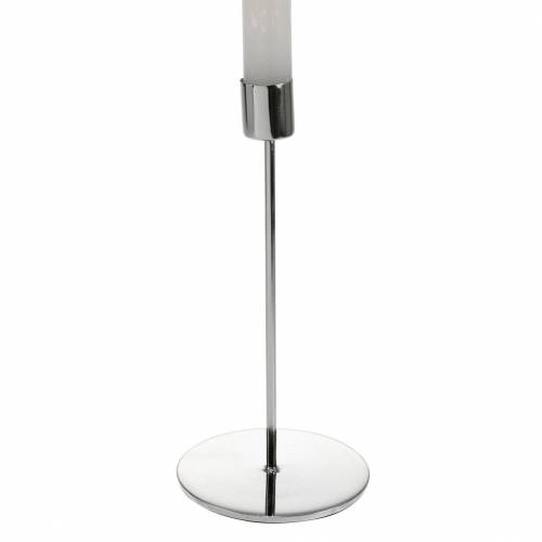Floristik24 Lysestake Ø5cm H11cm sølv 4stk