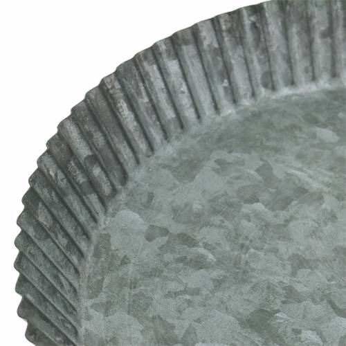 Floristik24 Dekorativ plate bakepanne sink Ø25cm H3cm