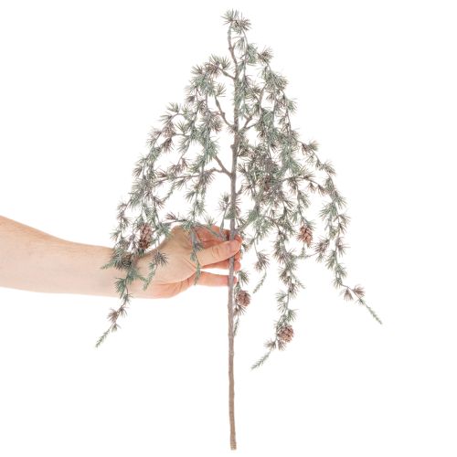 Kunstig furugren med kongler, dekorativ furugren, kunstig, 80 cm, 3 stk. | Floristik24.no
