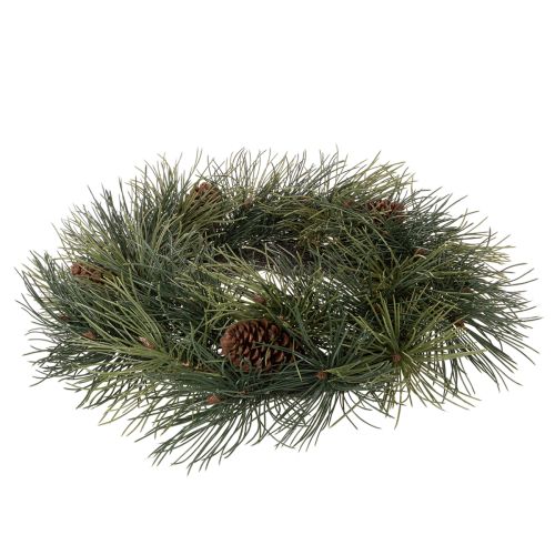 Kunstig furukvistkrans med kongler 60 cm | Floristik24.no