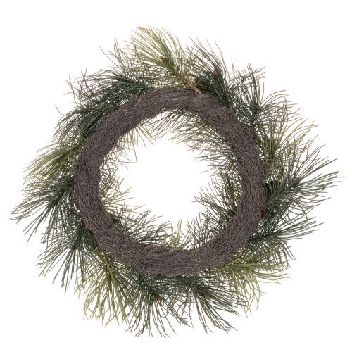 Kunstig furukvistkrans med kongler 60 cm | Floristik24.no