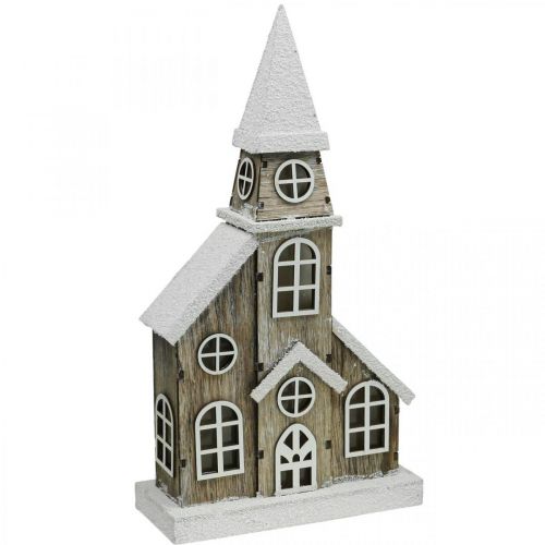 Floristik24 Lyshus trekirke Julekirke trekirke H45cm
