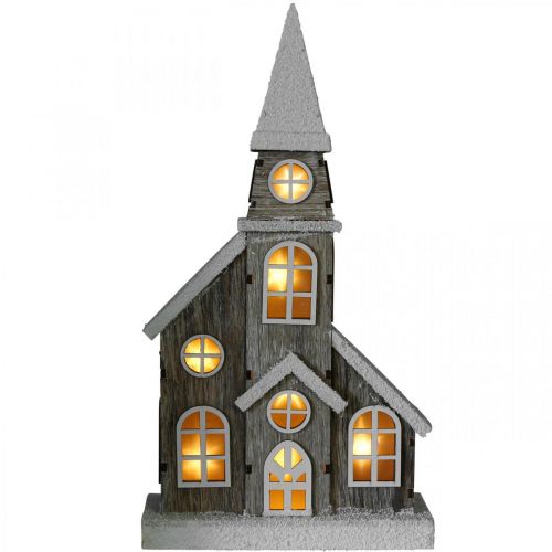 Floristik24 Lyshus trekirke Julekirke trekirke H45cm