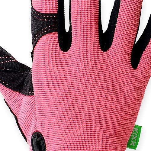 Floristik24 Kixx syntetiske hansker størrelse 7 rosa, svart