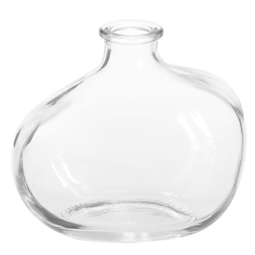 Floristik24 Liten glassvase moderne minivase glass klar 11×6×10 cm 3 stk
