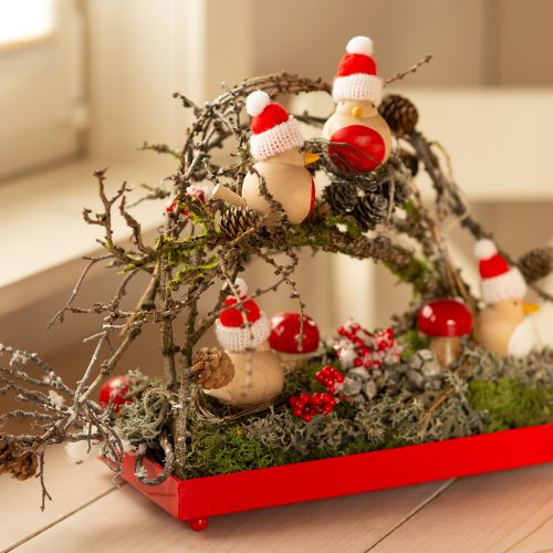 gjenstander Små hemlock-kongler dekorative naturlige kongler advent 3-4 cm 100 g