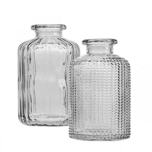 Små vaser glassvase blomstervaser glass Ø6cm H10cm 2stk