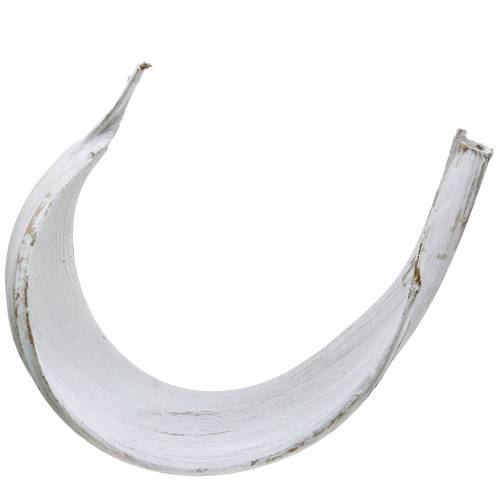 gjenstander Kokosbolle kokosblad hvitvasket naturlig dekorasjon 35cm