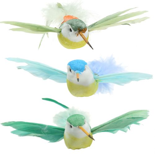 Kolibri sortiment på klips 17cm 12stk