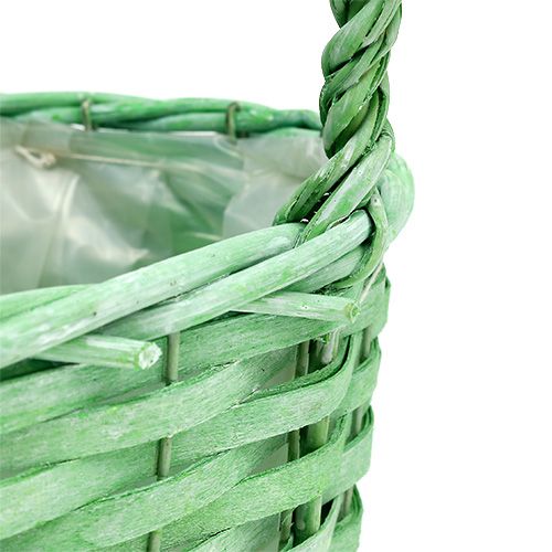 Floristik24 Plantekurv ovalgrønn 25cm x 17cm H14,5cm