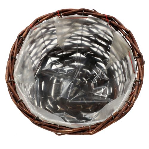 Floristik24 Rund kurv for planting natur Ø25cm