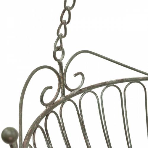 Floristik24 Blomsterkurv dekorativ plantekurv rust hvitvasket metall Ø28/22cm sett med 2 stk