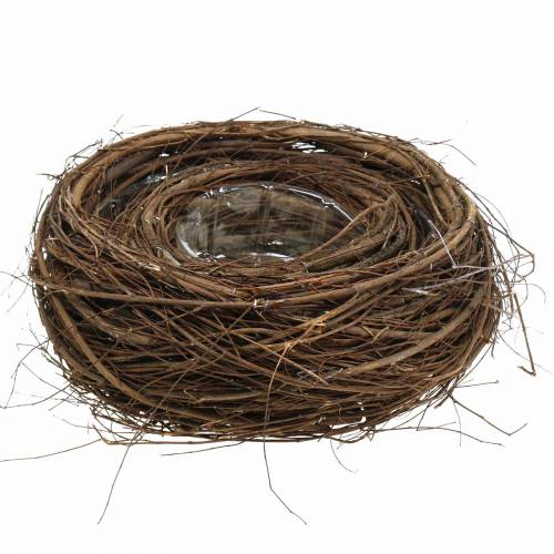 Floristik24 Kurvskål Påskekurv mørkebrun Ø26 / Ø15cm sett med 2