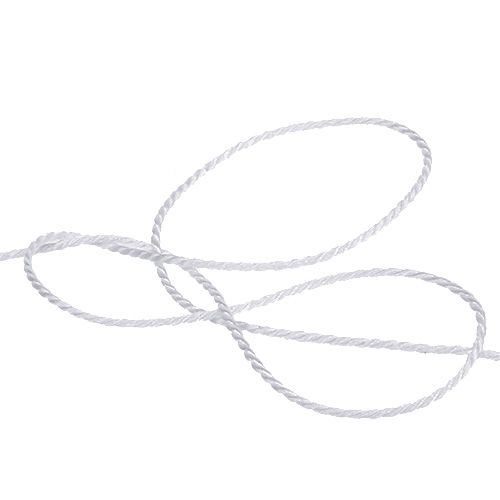 gjenstander Snor hvit 2mm 50m
