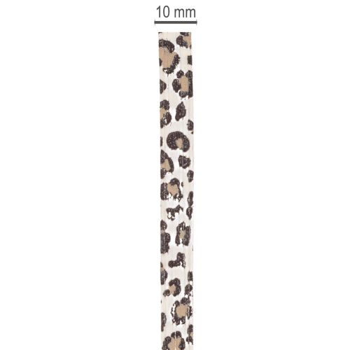 Gavebånd leopardmønster for kreativ dekorasjon, krøllbånd 10mm 100m | Floristik24.no