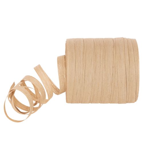 Krøllebånd i naturfiber, gavebånd 10 mm, 100 m kjøpe | Floristik24.no