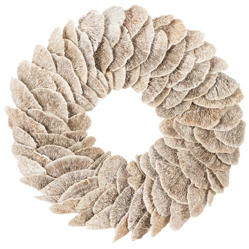 Krans Tre Svamp Naturlig Dekorasjon 37cm