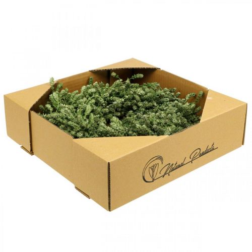 gjenstander Julekransdekorasjon grønn tørket blomsterkrans dørkrans lin urt festlig Ø34cm