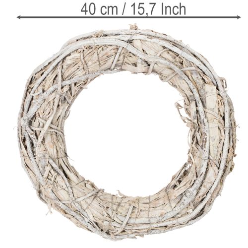 Kransgrener dørkrans stor dekorasjon 40 cm | Floristik24.no