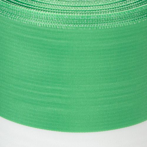 Grønt og hvitt moiré-kransbånd, 100 mm x 25 m - nasjonalt bånd, taftbånd, sløyfebånd, dekorativt bånd | Floristik24.no