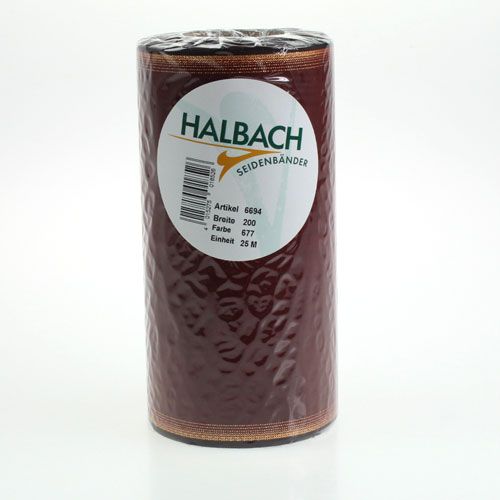 Floristik24 Kransbånd i Bordeaux sørgebånd Moiréeffekt 200m