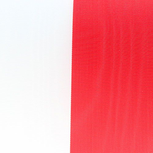 gjenstander Kransbånd moiré hvit-rød 100 mm