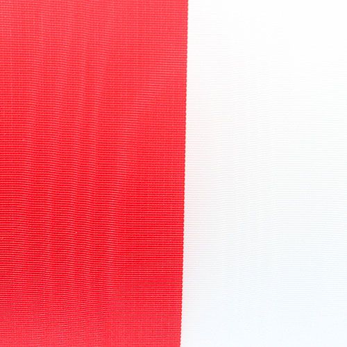 gjenstander Kransbånd moiré hvit-rød 75 mm