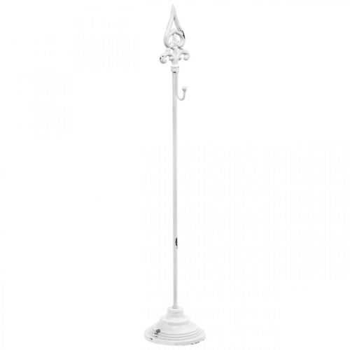 Floristik24 Kransholder hvit shabby chic kransstativ 1 krok H76cm