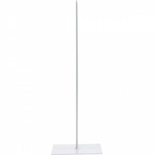 Floristik24 Kranseholder hvitt metallkransstativ H30cm